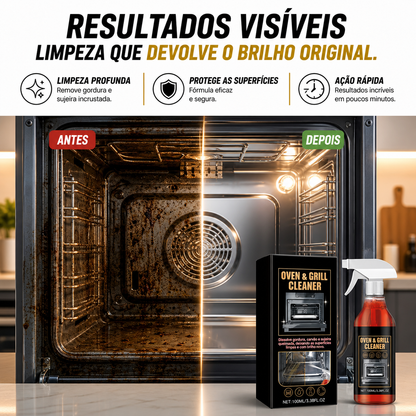 Limpador de Ação Rápida para Fornos e Churrasqueiras