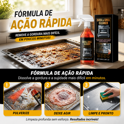 Limpador de Ação Rápida para Fornos e Churrasqueiras