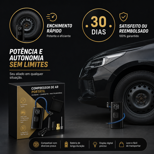 Compressor de Ar Profissional Inteligente Sem Fio