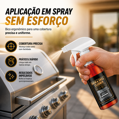 Limpador de Ação Rápida para Fornos e Churrasqueiras