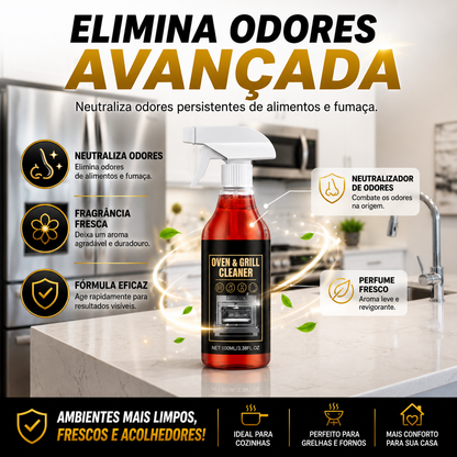 Limpador de Ação Rápida para Fornos e Churrasqueiras