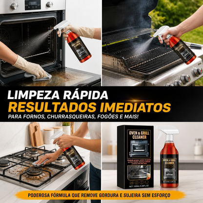Limpador de Ação Rápida para Fornos e Churrasqueiras