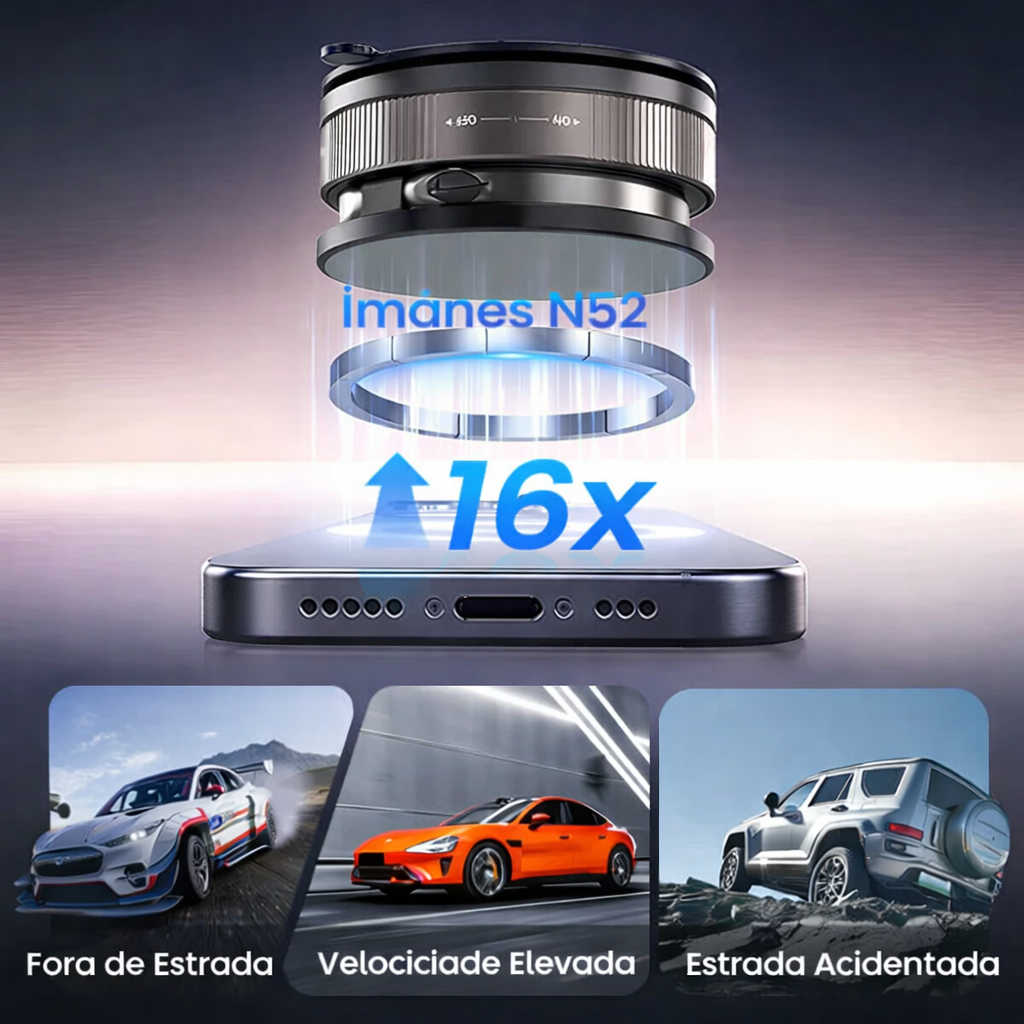 🔥🔄 Suporte para telemóvel ajustável em 360° 📱🚗