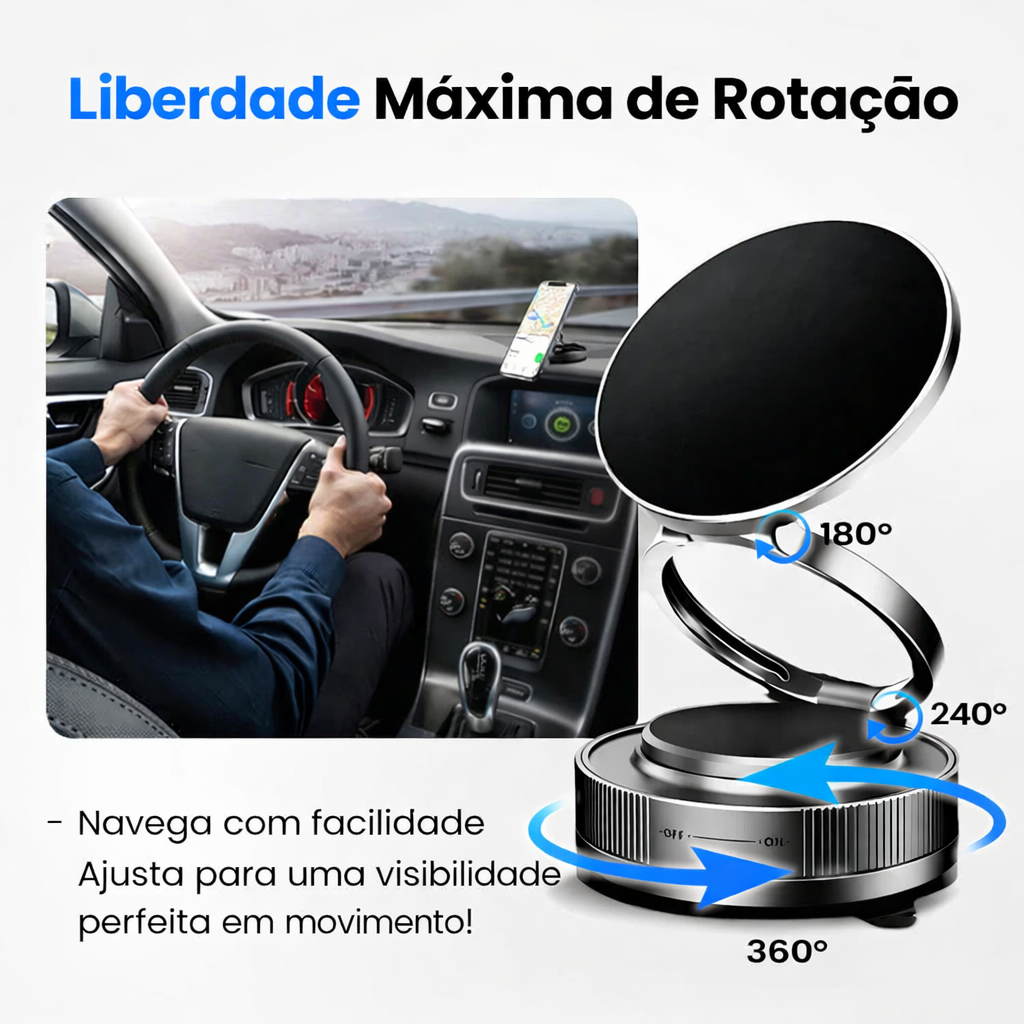 🔥🔄 Suporte para telemóvel ajustável em 360° 📱🚗
