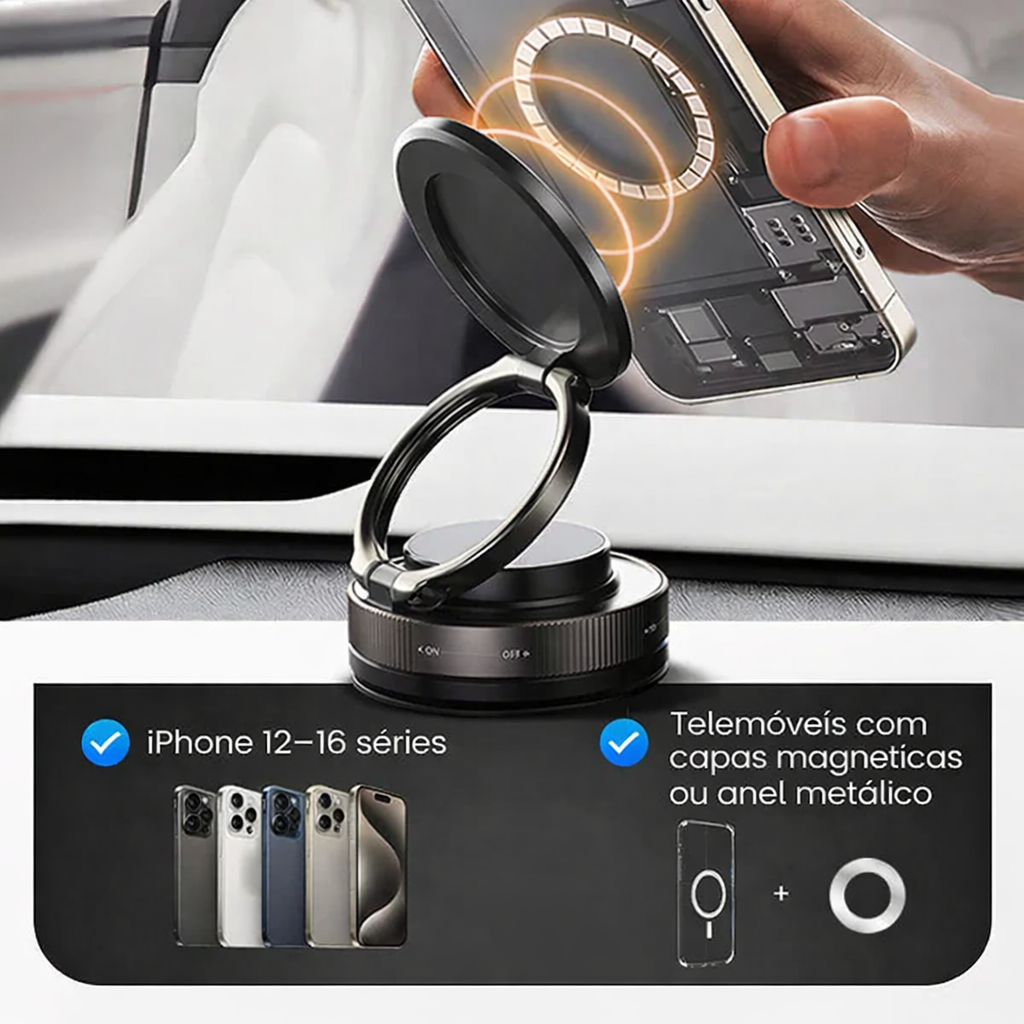 🔥🔄 Suporte para telemóvel ajustável em 360° 📱🚗
