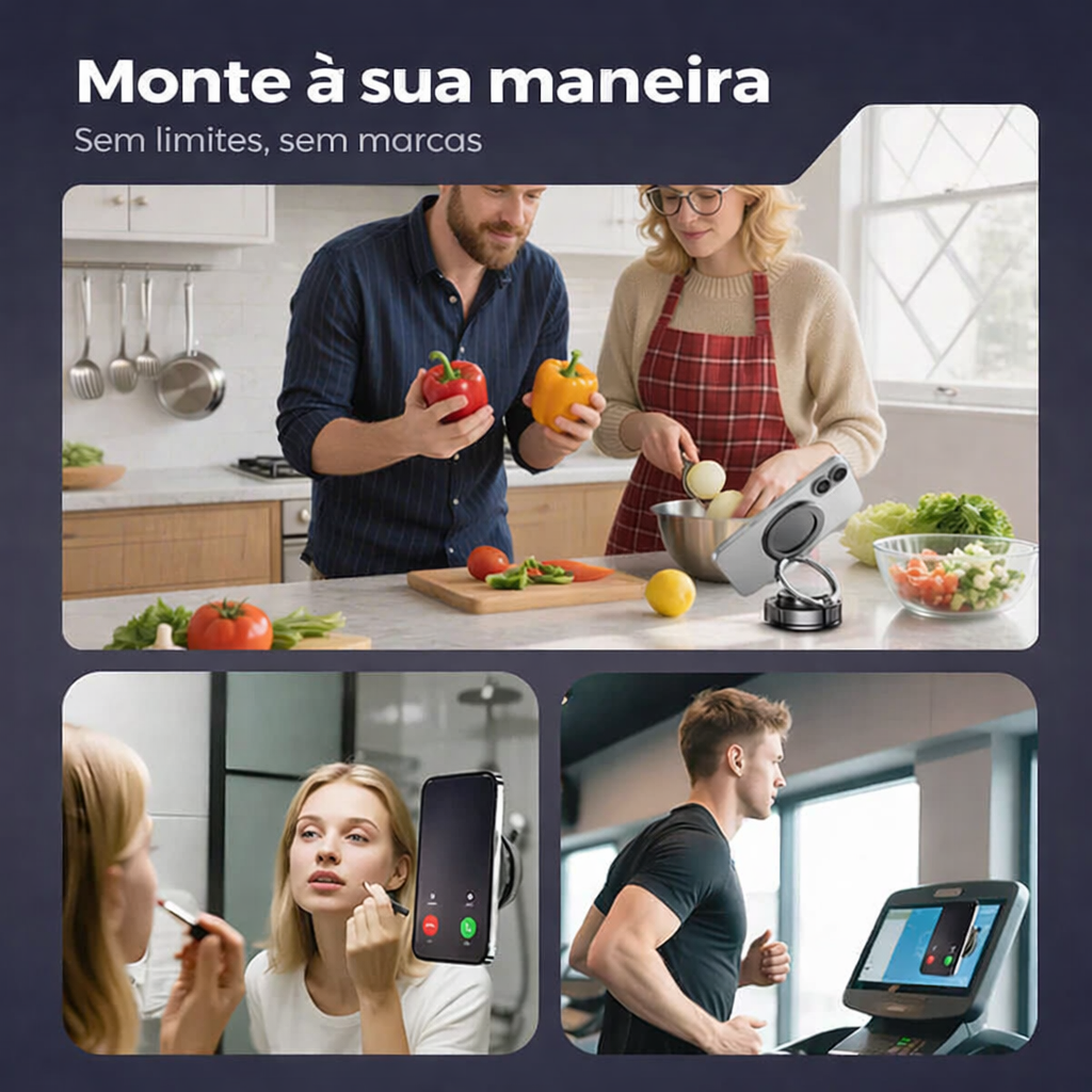 🔥🔄 Suporte para telemóvel ajustável em 360° 📱🚗