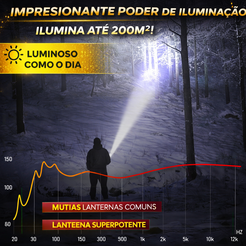 🔦💥 Superzoom Potente e Impermeável