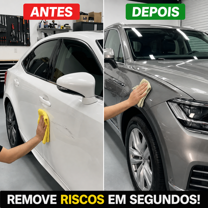 Cera universal para remoção de riscos em automóveis – Remove riscos, manchas e oxidação, e também restaura os faróis! 🚗✨